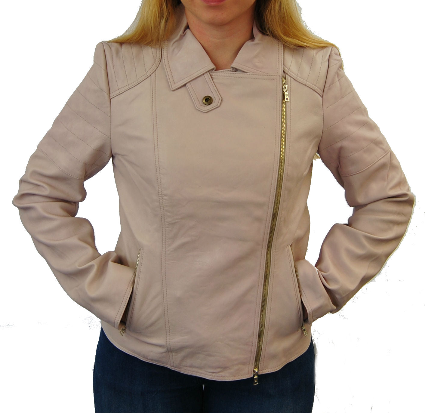 Ivory Women's Leather Jacket
