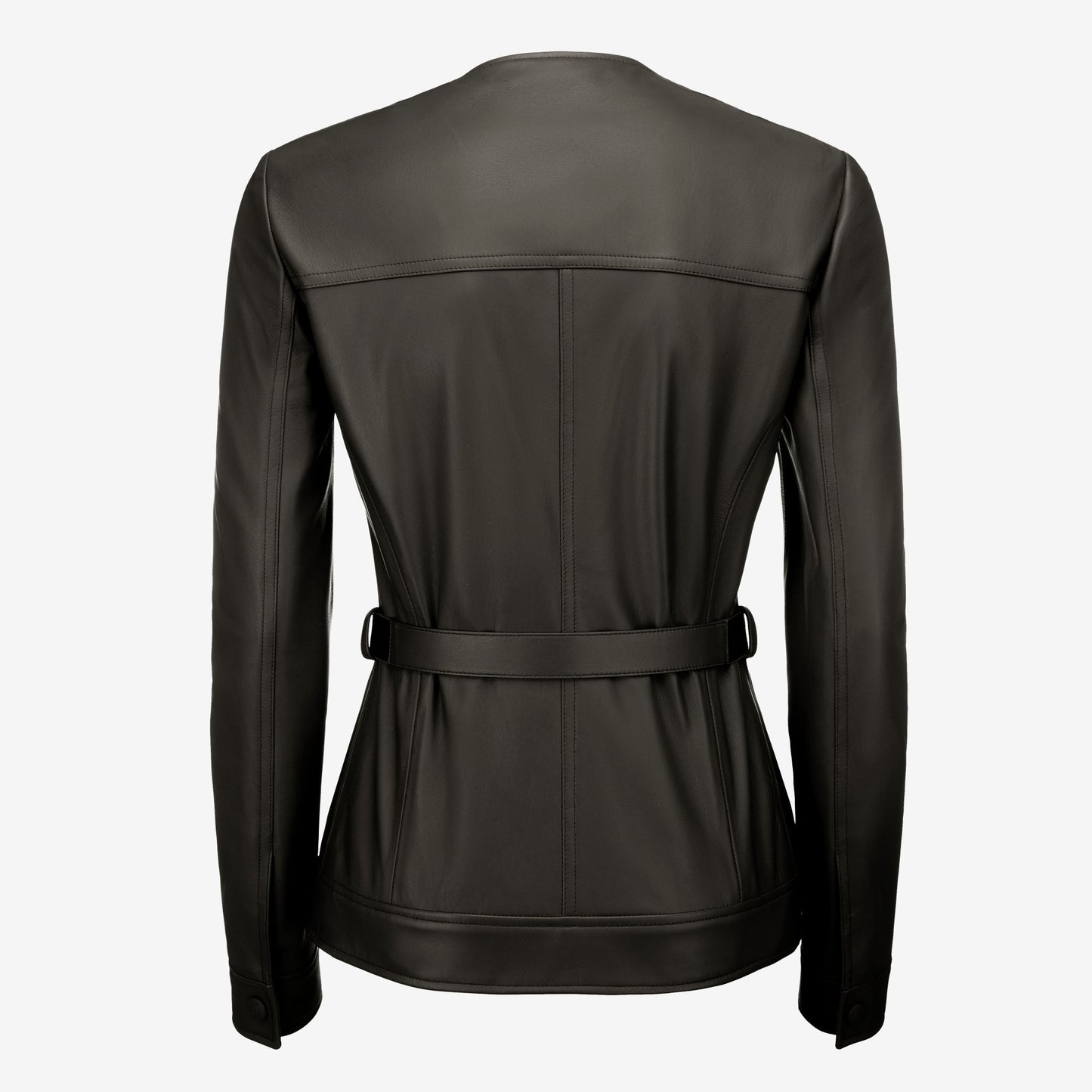 Black Women's Leather Coat