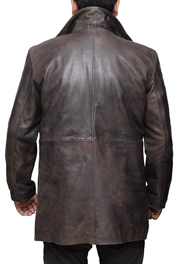 Bovine Long Leather Coat