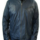 Navy Men's Leather Jacket