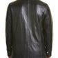 Choco Brown Leather Coat For Men