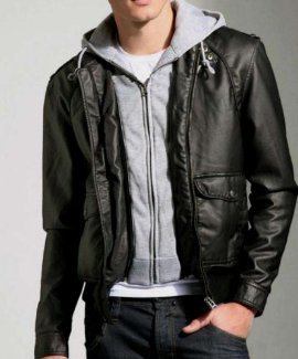 Cleave Men's Leather Jacket