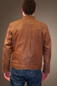 Kristan Men's Biker Leather Jacket