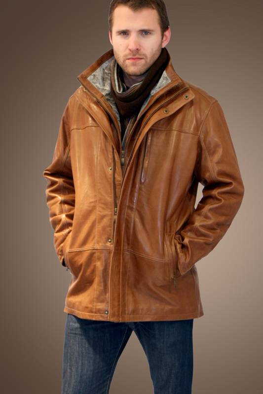Richard Men's Leather Coat